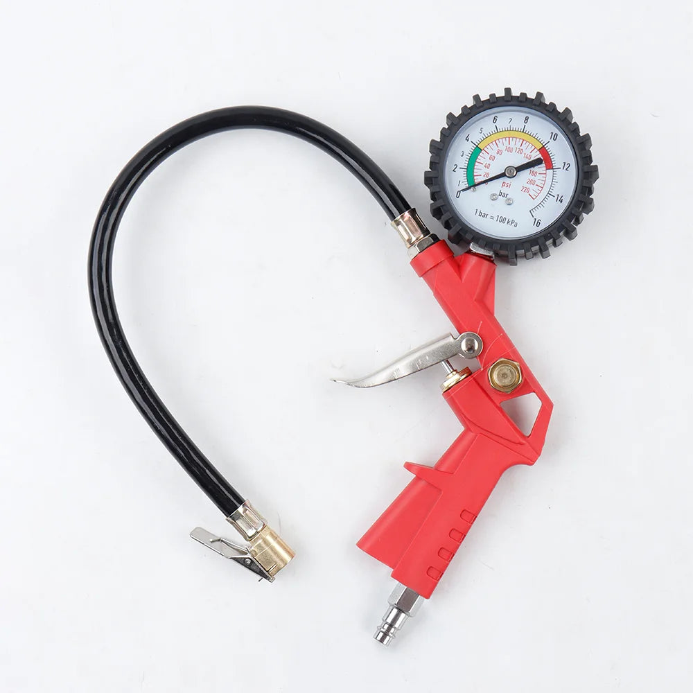 3-in-1 Tire Pressure Gauge and Inflator with EU Connector - 4