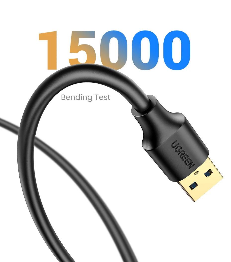 USB 3.0 Male to Female Extension Cable for Data Transfer - 15