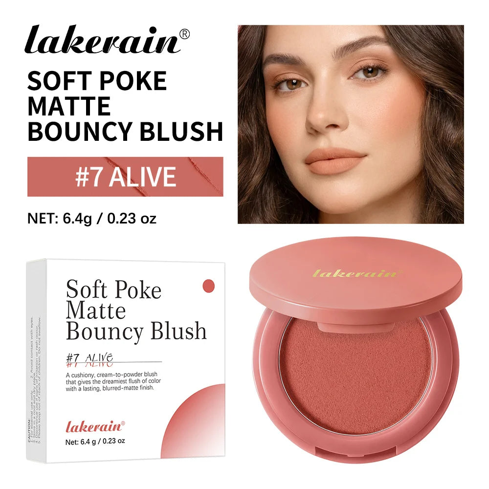 Matte Cream-to-Powder Bouncy Blush for Natural Flush - 22