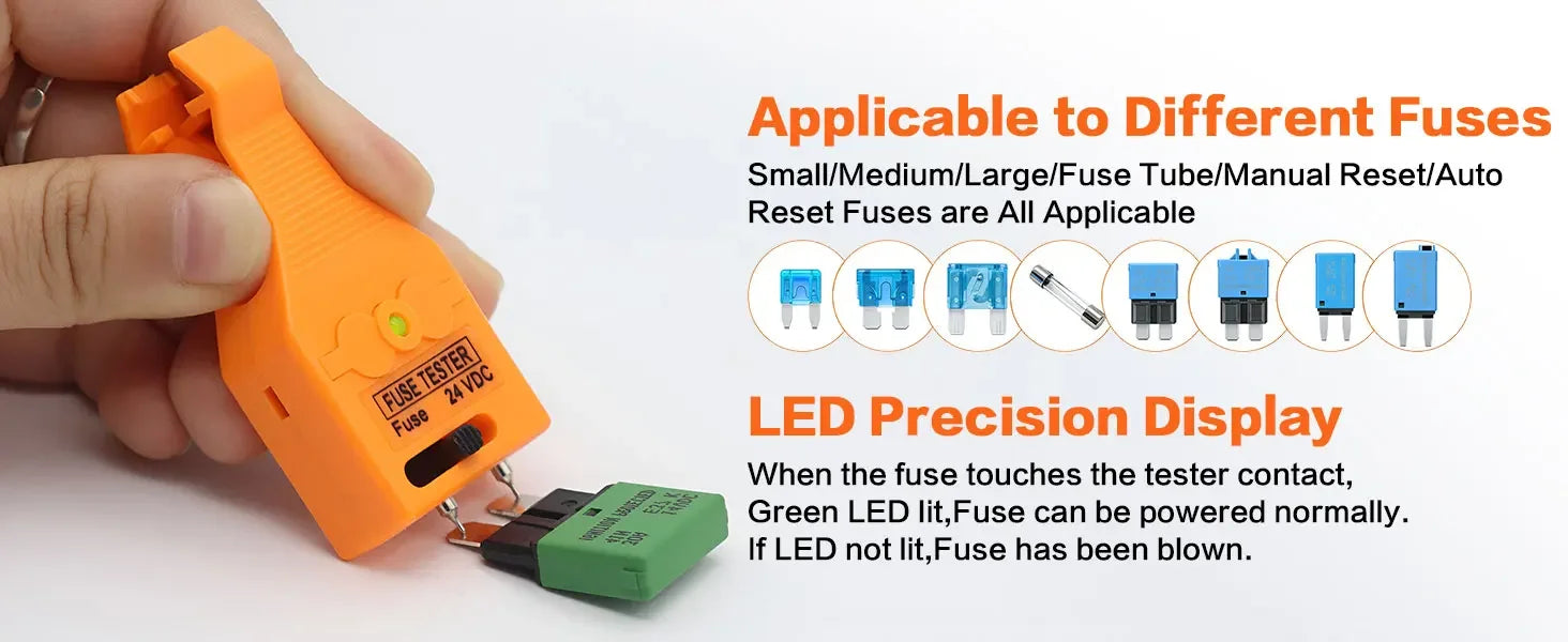 Automotive Blade Fuse Tester and Puller Tool - 7