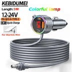 3M 12V 24V Car Power Adapter for Starlink Mini with USB PD QC Charger