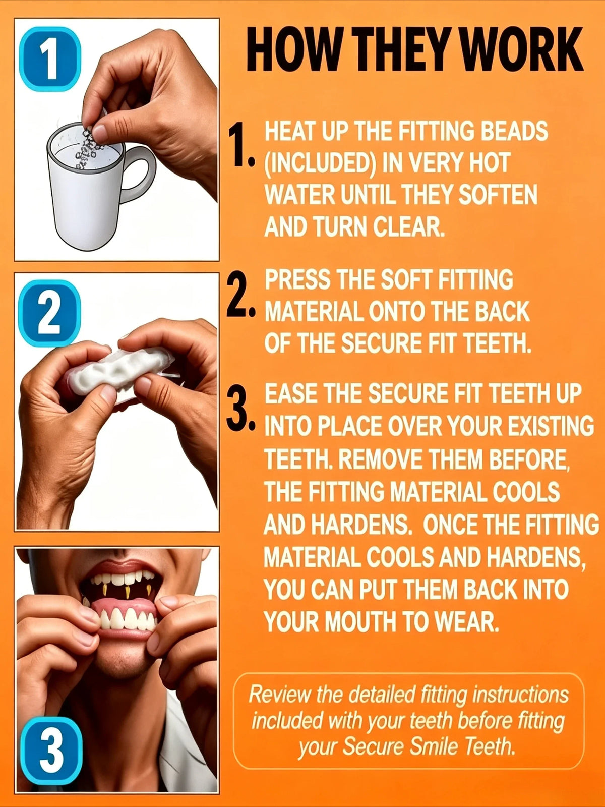 Comfort Fit Cosmetic Smile Veneers for Men and Women