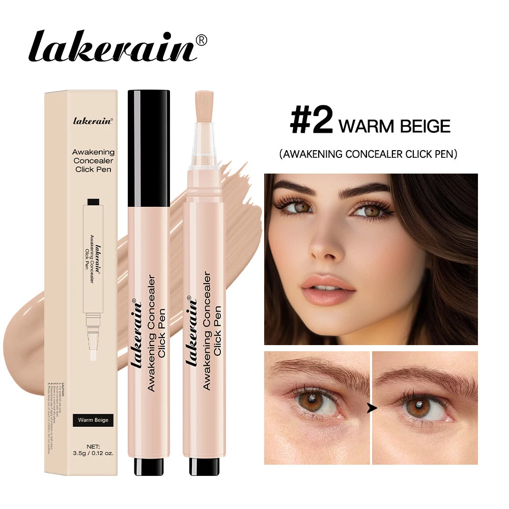 Waterproof Concealer Click Pen for Brightening and Full Coverage