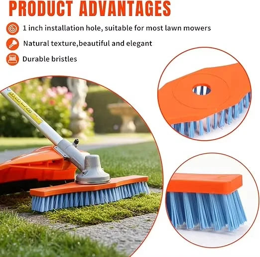 12-Inch Nylon Outdoor Surface Cleaning Brush for Trimmers
