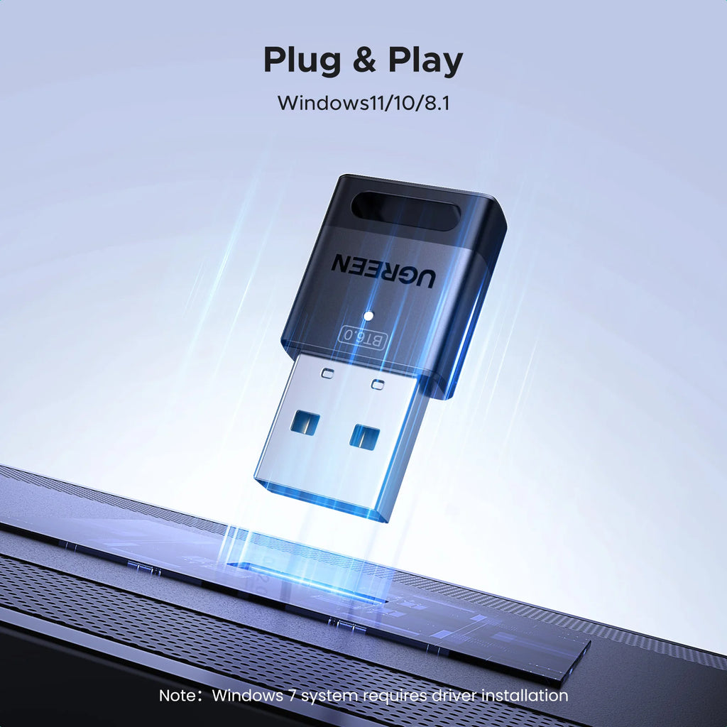Bluetooth 5.4 USB Adapter for PC Wireless Connectivity