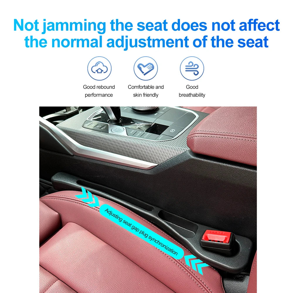 Universal Car Seat Gap Filler Leak Proof Storage Strip