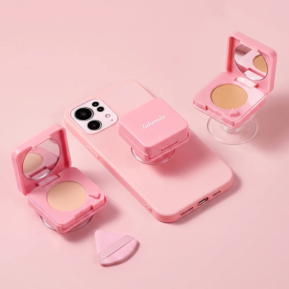 2-in-1 Matte Pressed Powder and Phone Grip with Mirror - 17