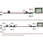 16AWG Motorcycle Battery Terminal to SAE Quick Extension Cable