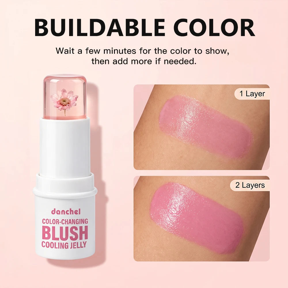 pH Adaptive Color-Changing Jelly Blush for Lips, Cheeks and Eyes
