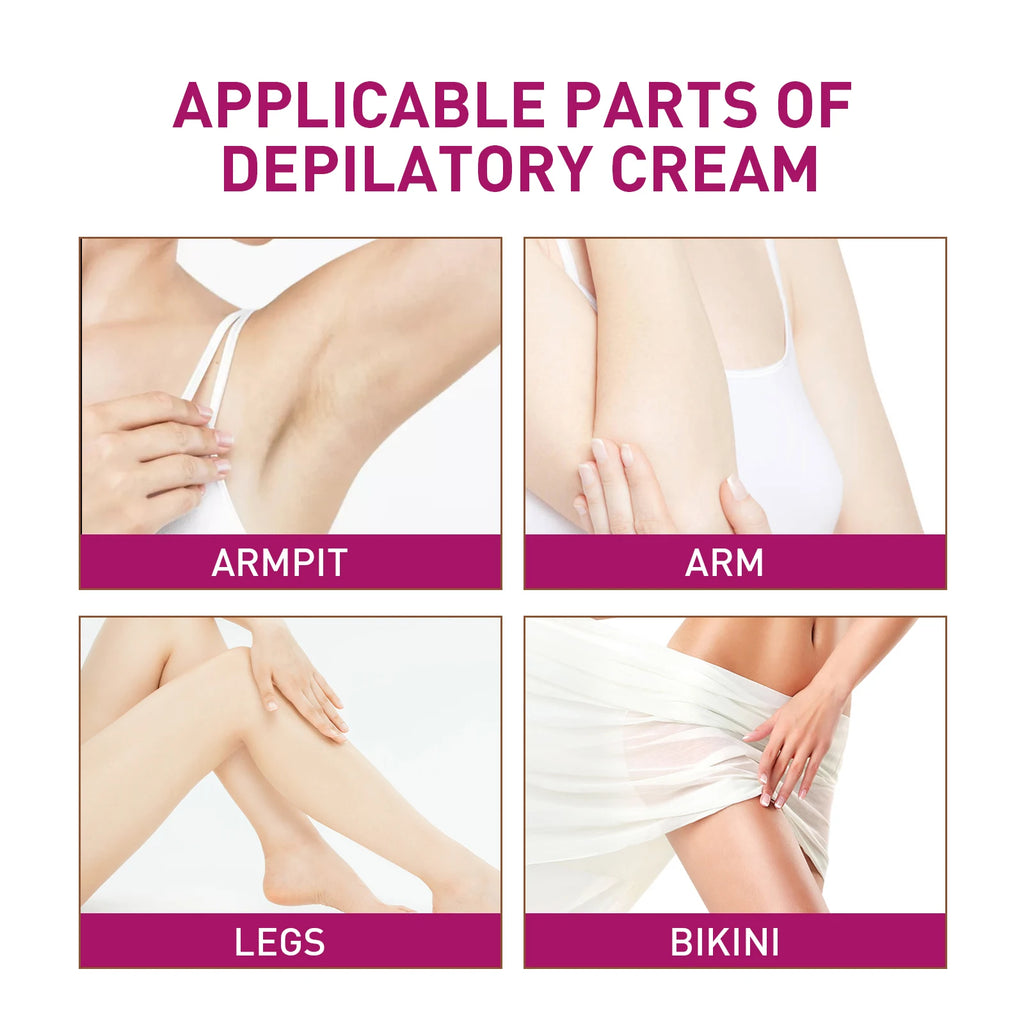 Painless Depilatory Cream for Quick Hair Removal