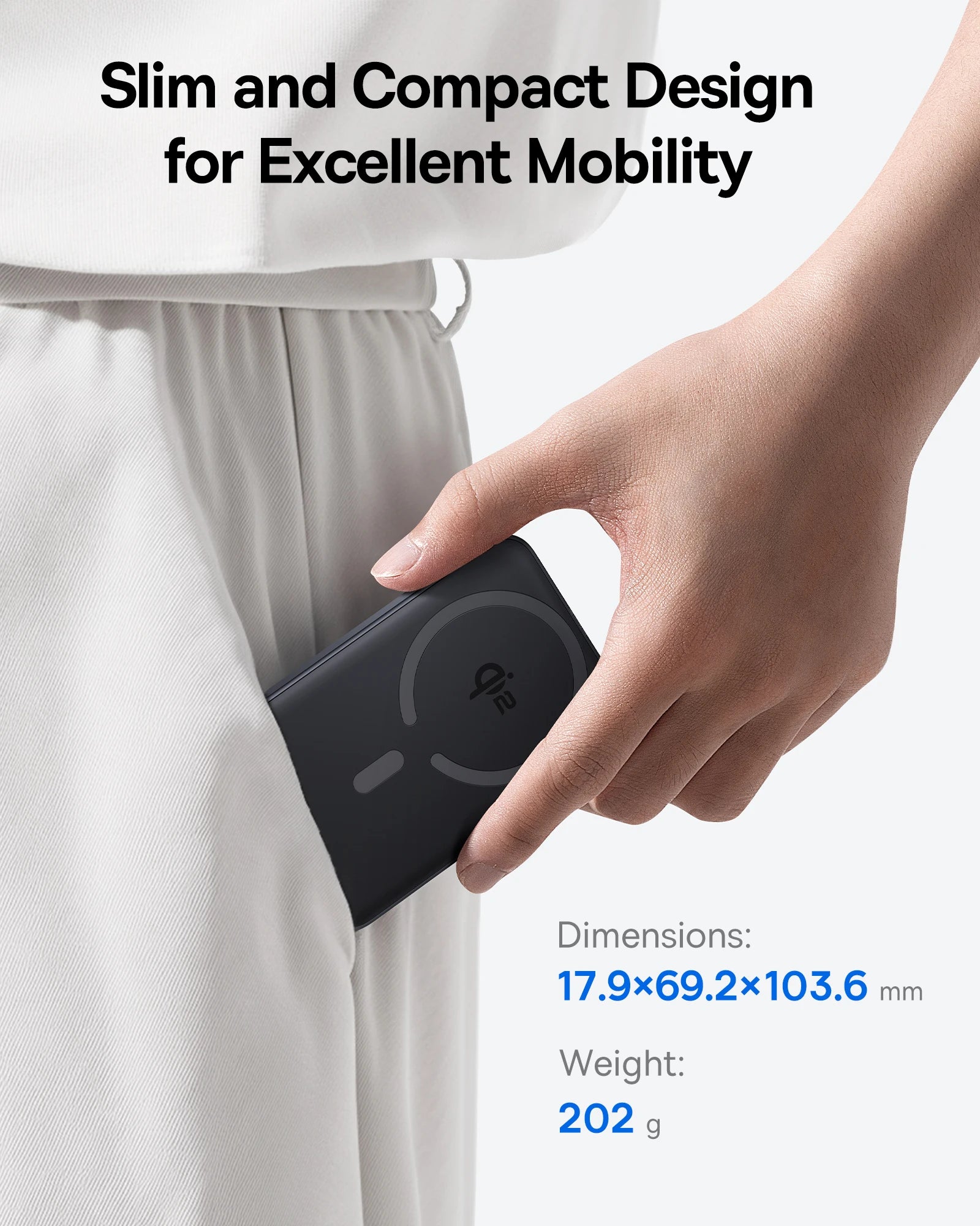 Qi2 Magnetic Wireless Portable Power Bank 10000mAh - 4