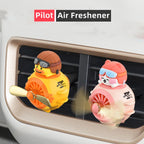 Bear Pilot Rotating Propeller Car Vent Air Freshener Fragrance Diffuser