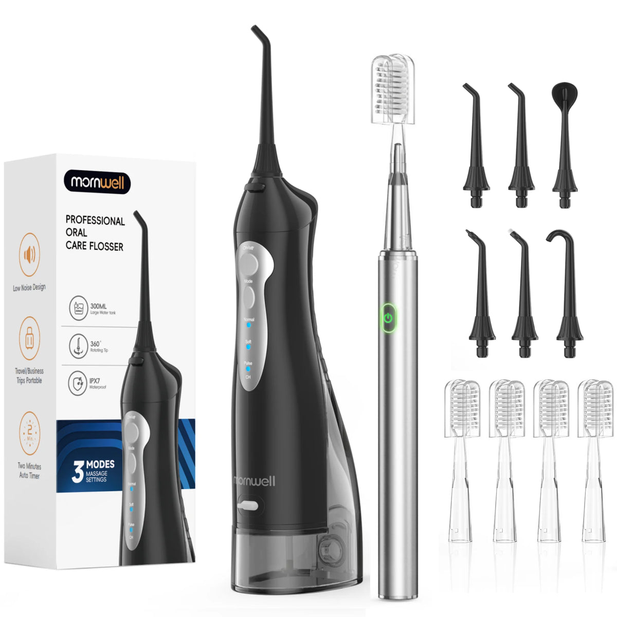 Portable Water Flosser and Electric Toothbrush Dental Care Set