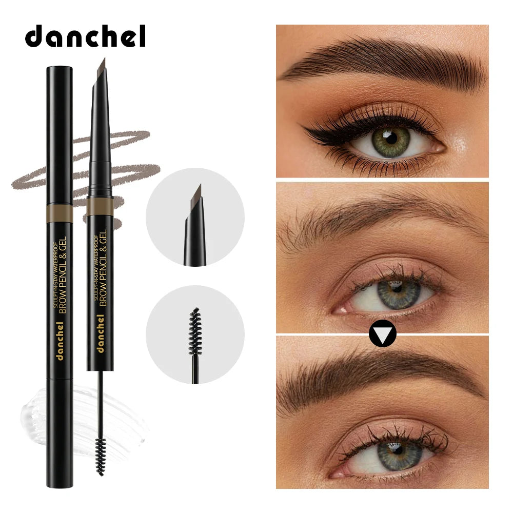 Waterproof 2-in-1 Eyebrow Pencil and Gel - 1