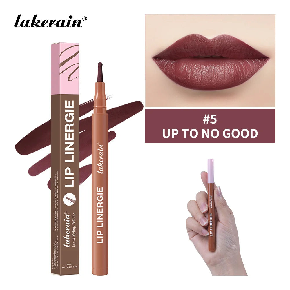 Dual-Sided Long-Lasting Waterproof Lip Stain and Liner Pen - 29