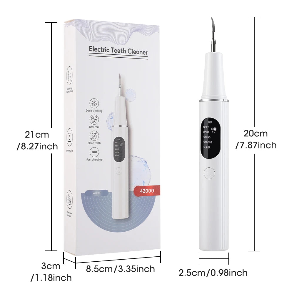 Ultrasonic Electric Teeth Plaque and Tartar Remover Kit