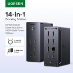 14-in-1 USB-C Triple Display Docking Station with 140W Power Delivery