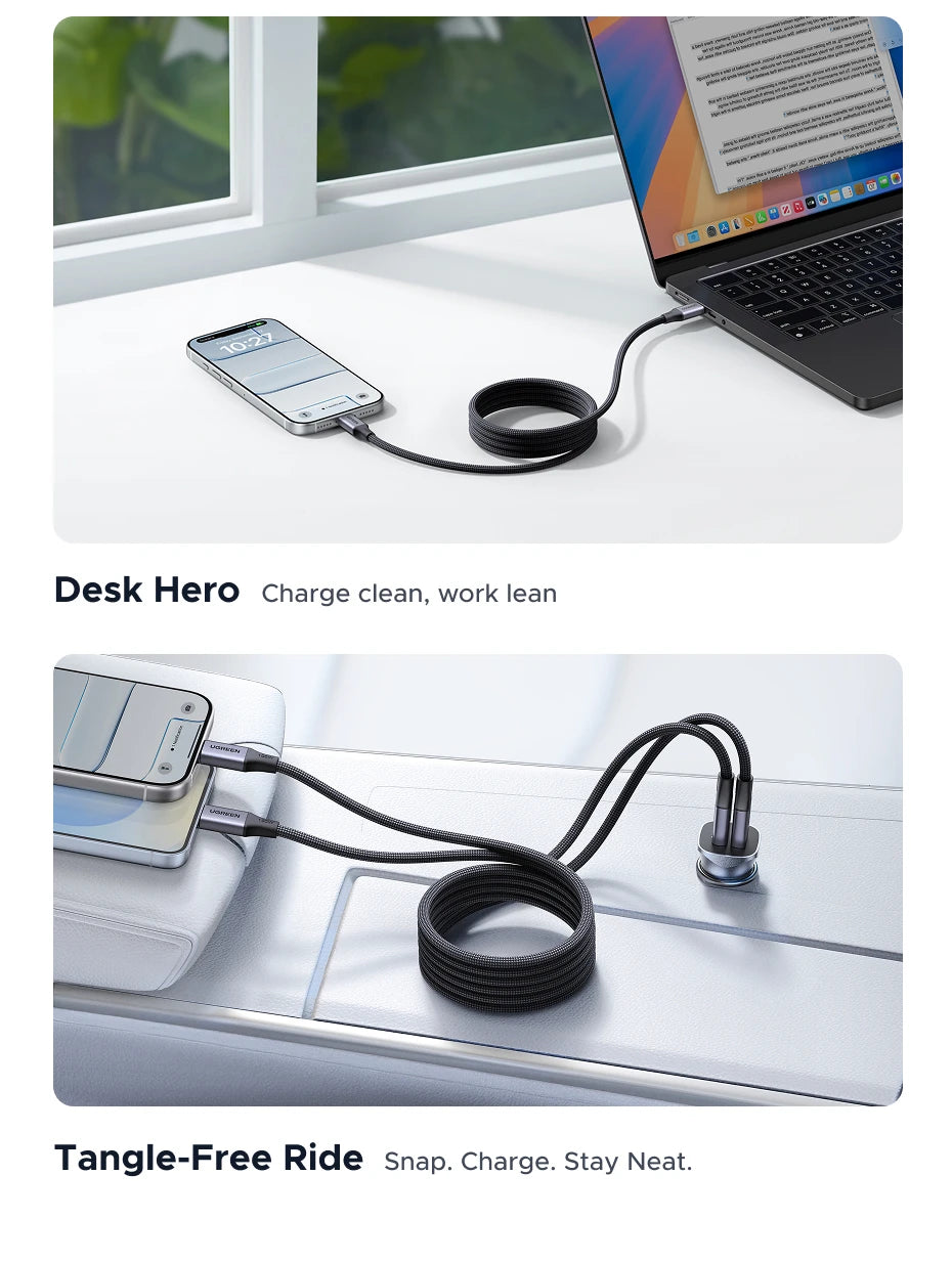 100W Magnetic USB-C to USB-C Fast Charging Data Cable