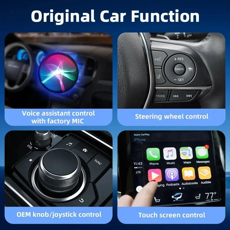 2 In 1 Wireless CarPlay and Android Auto Adapter Bluetooth 5.0 Dongle