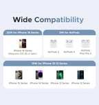 2-in-1 Magnetic Foldable Wireless Charging Stand for iPhone and AirPods