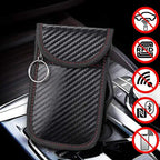 Carbon Fiber Car Key Fob RFID Signal Blocking Pouch Protector