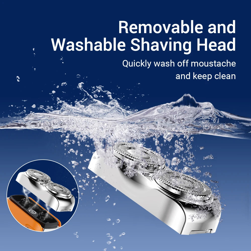 Portable Mini Electric Shaver for Travel and Grooming