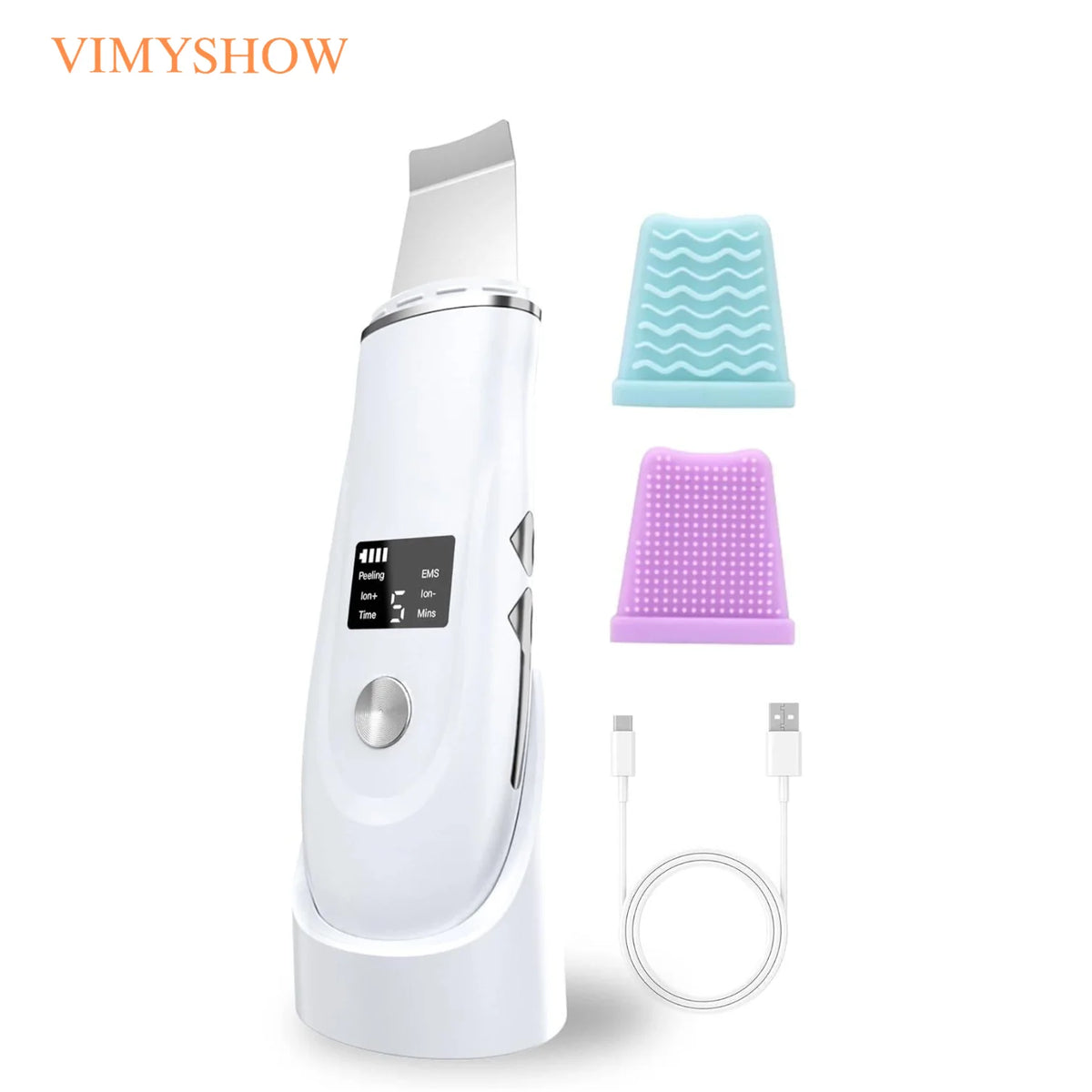 Ultrasonic Facial Skin Scrubber and Pore Cleanser