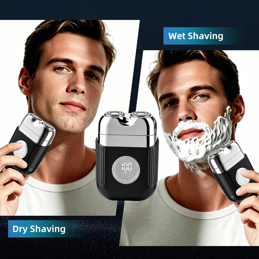 Portable Electric Foil Shaver for Men Wet and Dry Use - 4