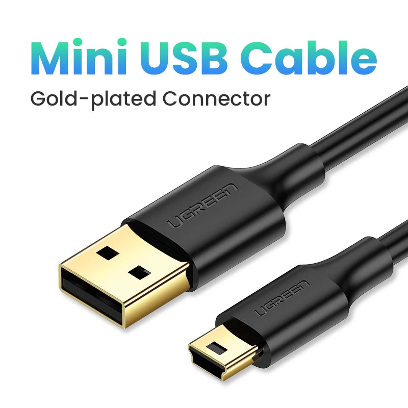 High-Speed Mini USB to USB Data Sync and Charging Cable