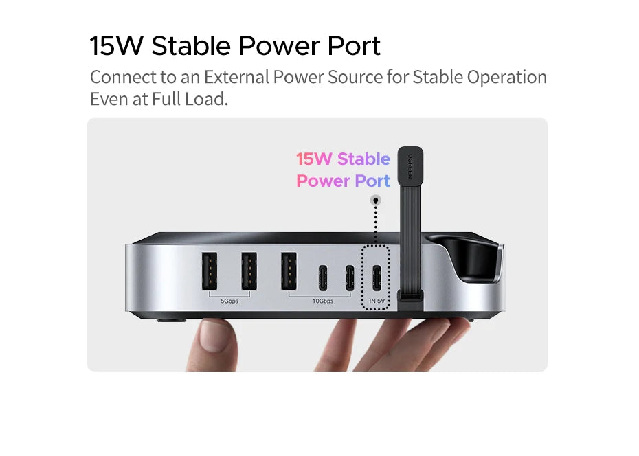 11-in-1 Docking Station for Mac Mini M4 with M.2 SSD Enclosure