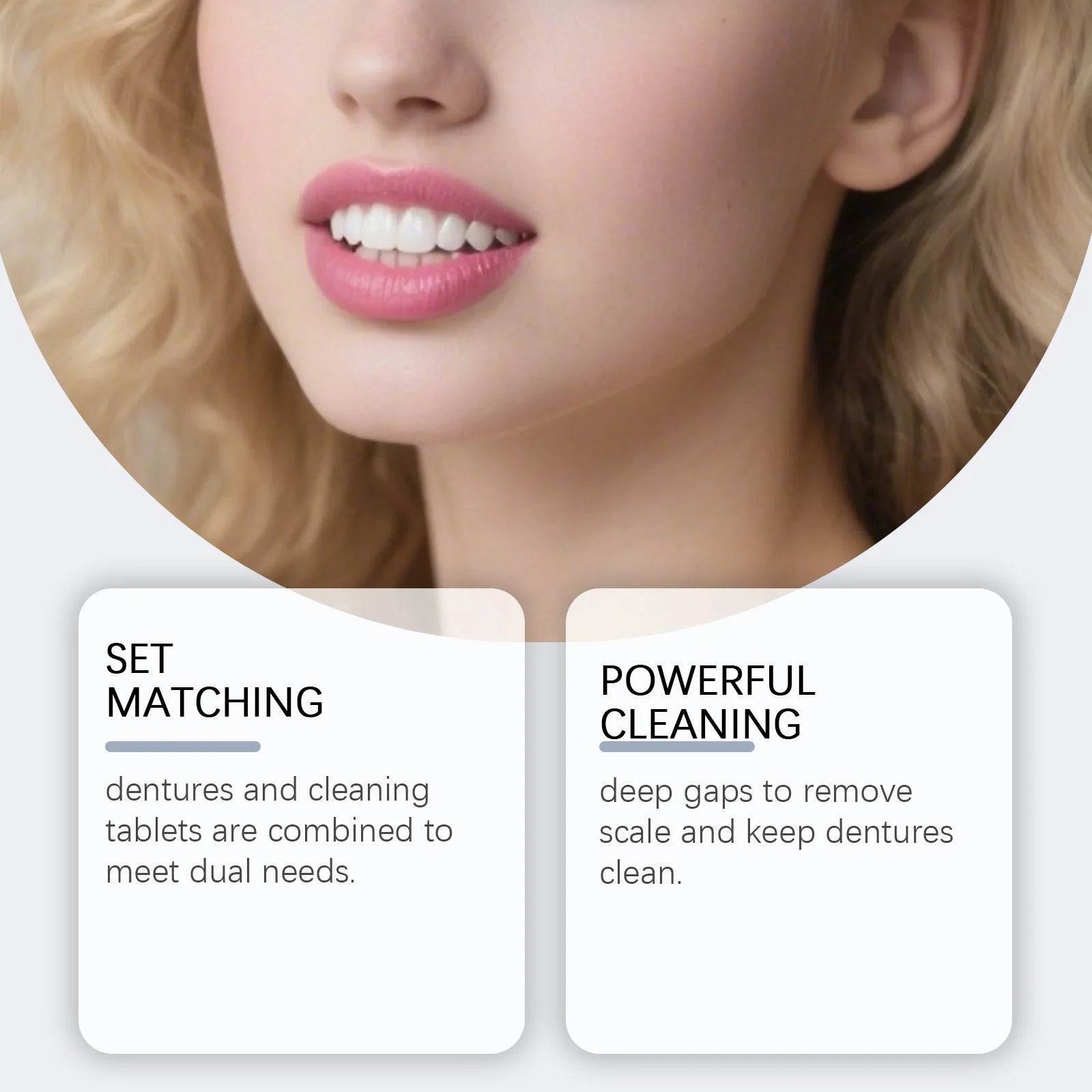 Cosmetic Denture Set for Covering Missing or Stained Teeth - 8