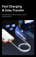 100W USB-A to USB-C Fast Charging Data Cable