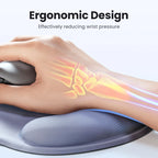 Ergonomic Memory Foam Mouse Pad with Wrist Support