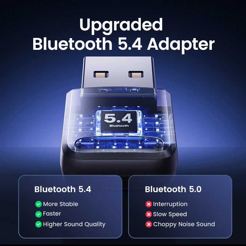 USB Bluetooth 5.4 Adapter for PC Wireless Connectivity - 2