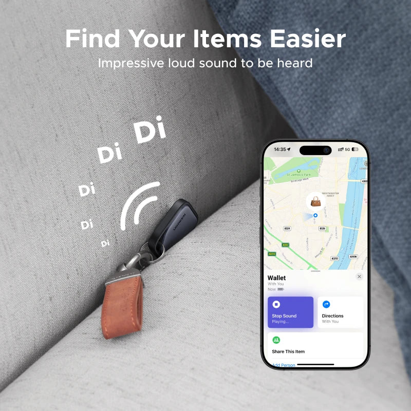 Bluetooth Item Tracker for Apple Find My Network - 4