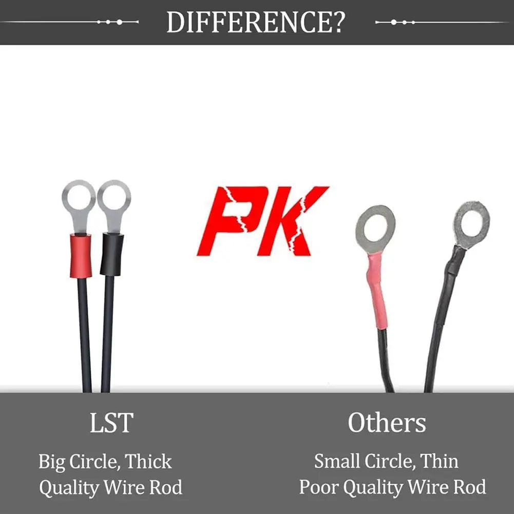 16AWG Motorcycle Battery Terminal to SAE Quick Extension Cable