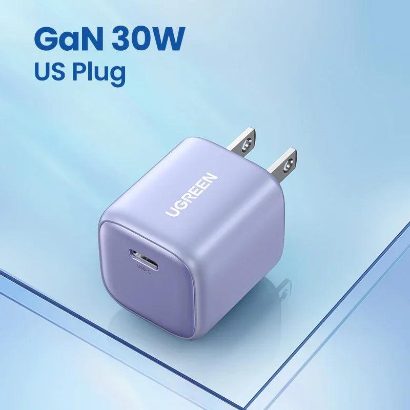 30W GaN USB-C Fast Charger for Smartphones and Tablets - 19