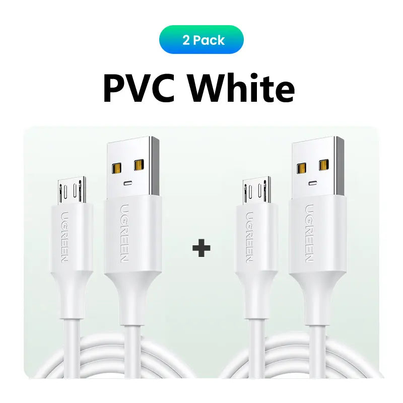 Fast Charging Braided Micro USB Data Cable 1.5m