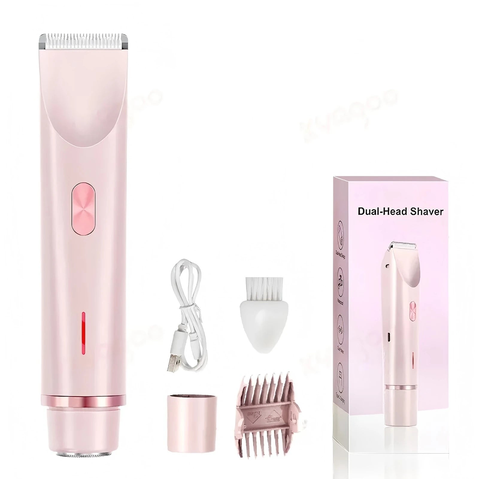 2-in-1 Waterproof Electric Hair Shaver for Body and Face - 19