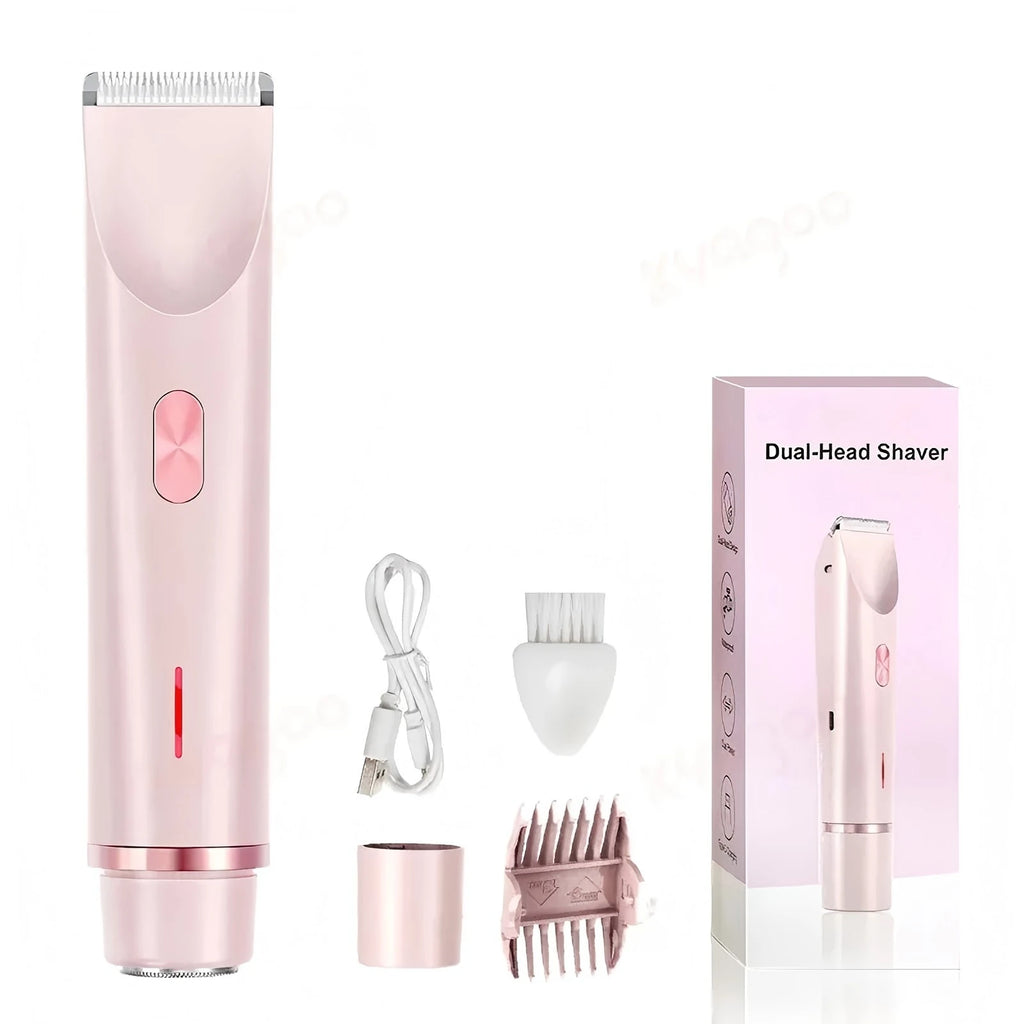 2-in-1 Waterproof Electric Hair Shaver for Body and Face