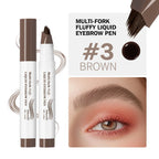 Waterproof Multi-Fork Liquid Eyebrow Pen
