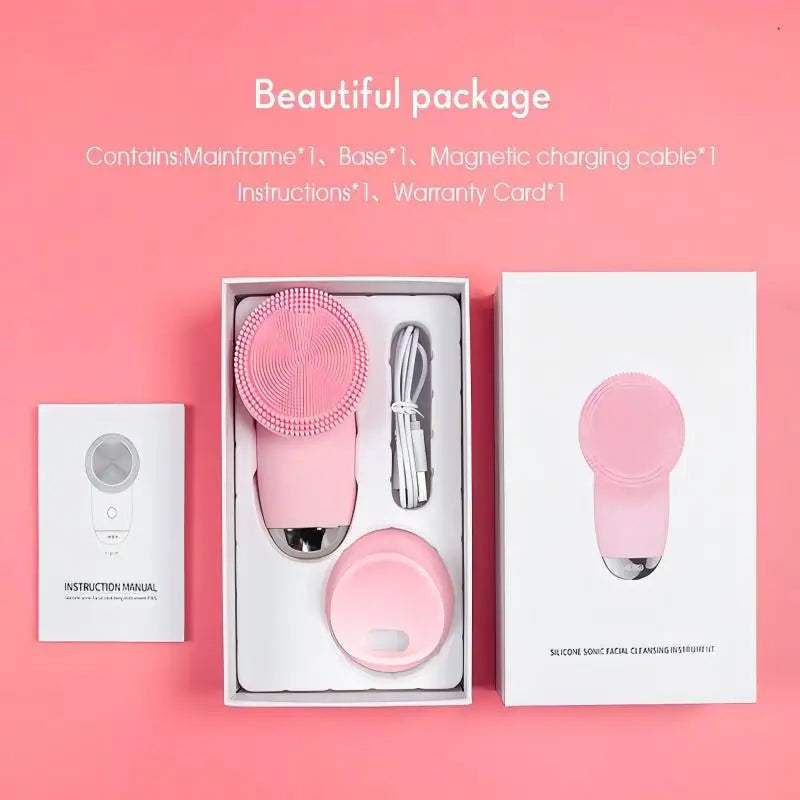 Electric Silicone Facial Cleansing Brush for Pore Cleaning