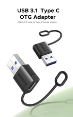 USB-A to USB-C OTG Data Transfer Adapter