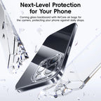 Clear Corning Glass Protective Case for iPhone 16 and 17 Pro Max