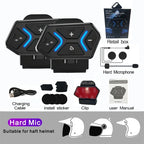 Bluetooth 5.4 Motorcycle Helmet Intercom Headset