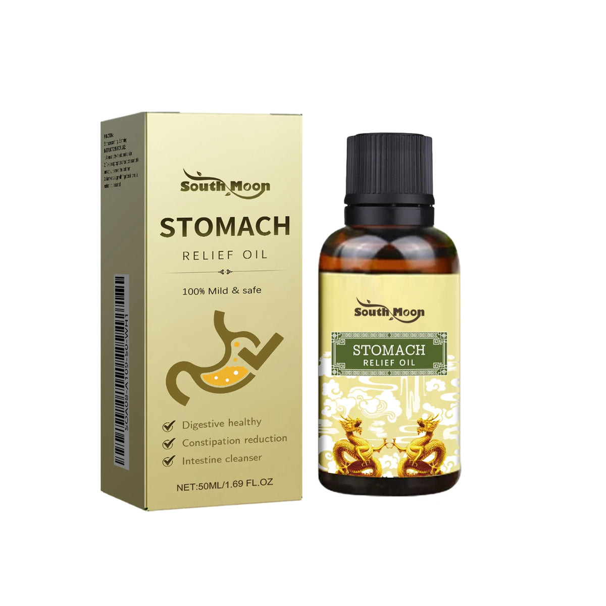 Herbal Abdominal Massage Oil for Digestive Relief