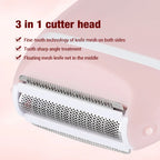 Compact 3-in-1 Electric Shaver for Women
