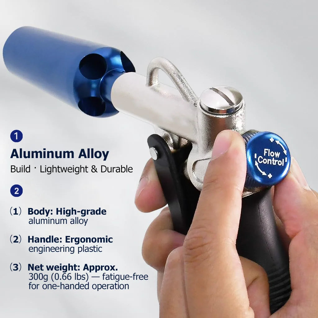 3-in-1 Adjustable High-Flow Pneumatic Air Blow Gun