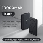 10000mAh Magnetic Wireless Power Bank for Phone and Watch