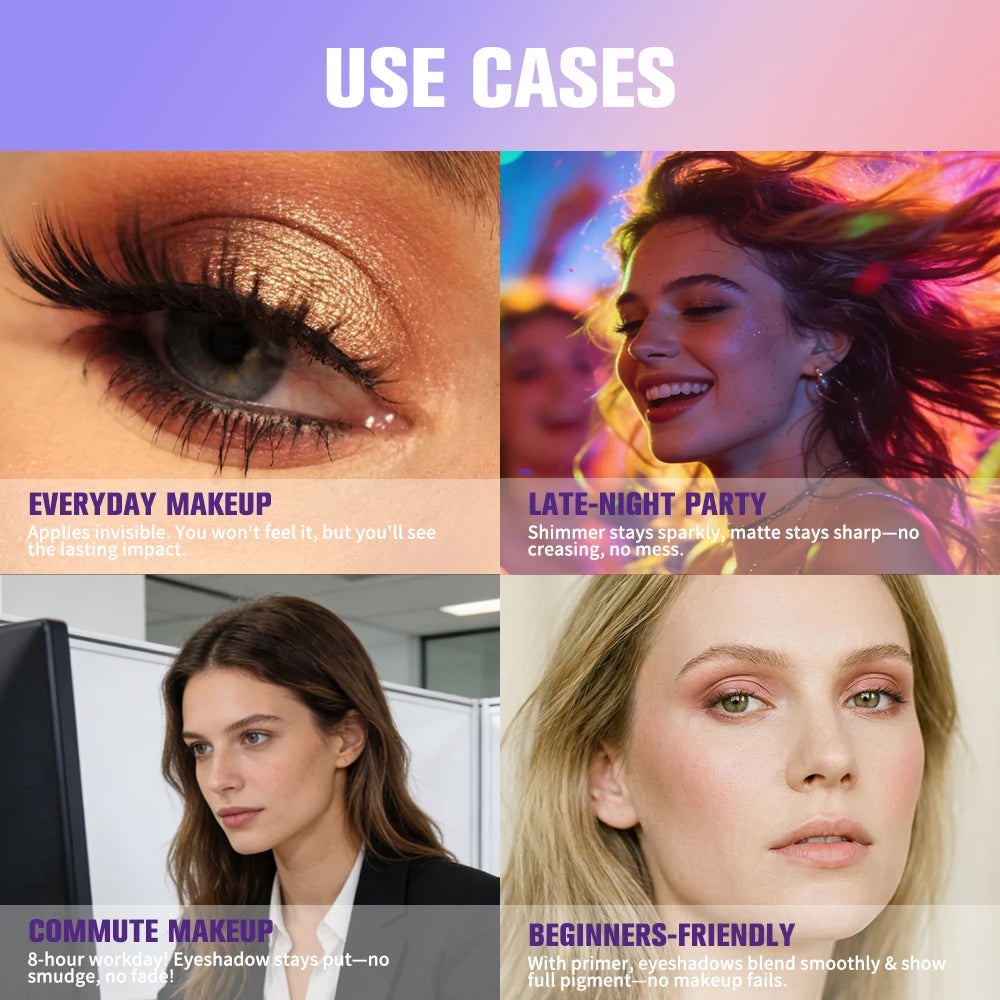 Long-Lasting Waterproof Eyeshadow Makeup Primer